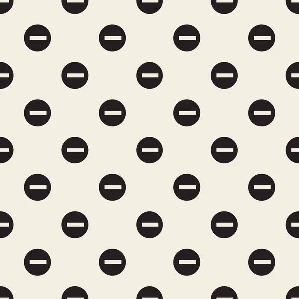 Seamless Monochrome Button Pattern Background Circle Line — Stock Vector