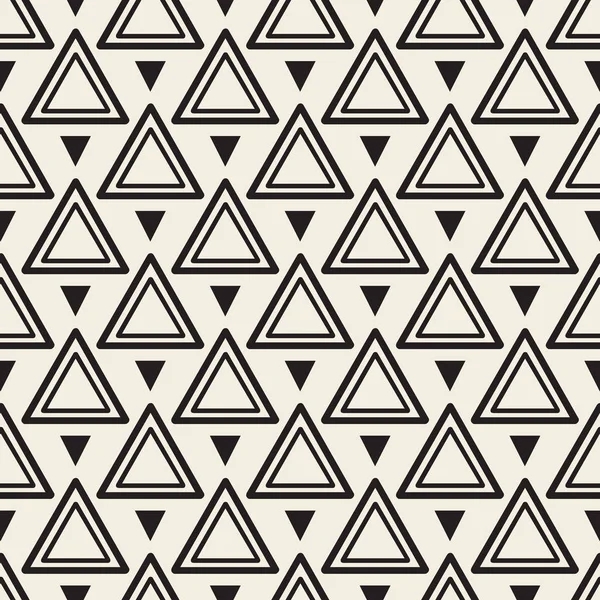 Seamless Monochrome Pattern Background Triangle Shape — Stock Vector