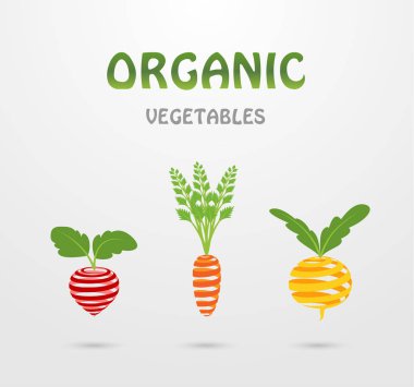 Organik sebze logolar