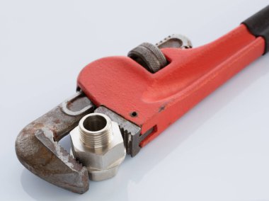 Işık gri arka plan üzerinde ayarlanabilir anahtarı