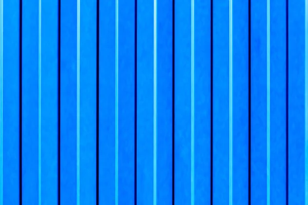 Corrugated Light blue iron sheet background close up. — Stock Photo, Image