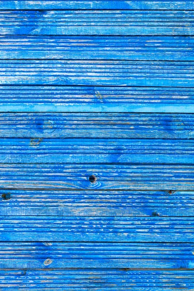 Classic light blue color of old paint on a weathered shabby wooden surface, texture of old wood. — 스톡 사진