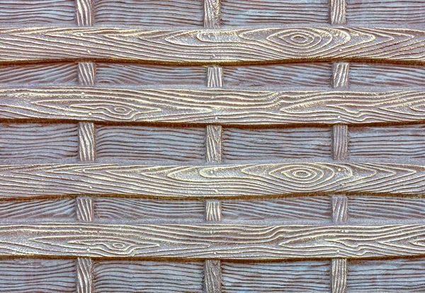 Textura Pozadí Betonové Stěny Pod Stylizací Dřevěného Oplocení Hnědožluté Barvě — Stock fotografie