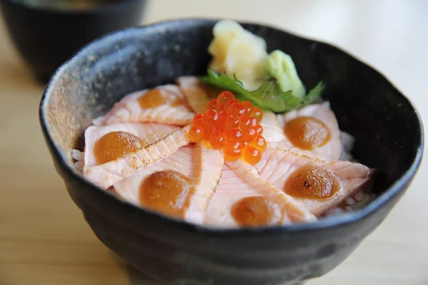 Salmon sushi rice don — Stock Photo, Image
