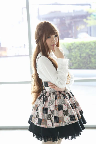 Japanska lolita stil flicka — Stockfoto