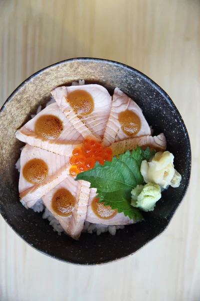 Somon sushi orez don — Fotografie, imagine de stoc
