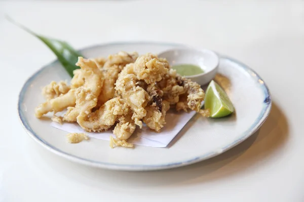 Calamari calamari tempura, tempura ika, cibo giapponese — Foto Stock