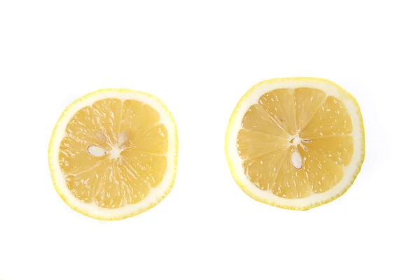 Beyaz arka planda izole limon — Stok fotoğraf