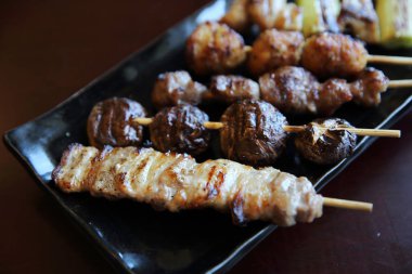 Mix yakitori domuz eti ve tavuk