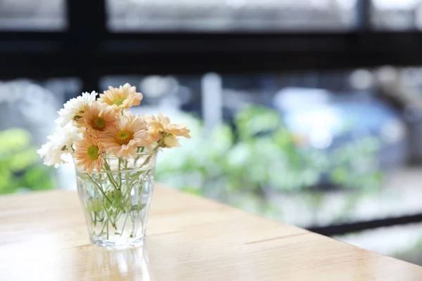 Daisy flower in jar — Stock Photo, Image