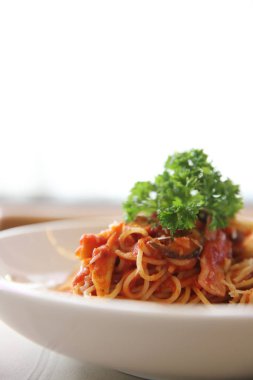 Spagetti bolognese biftek sosu