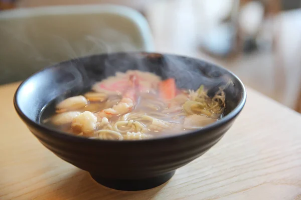 라면 해산물 일본 음식 — 스톡 사진