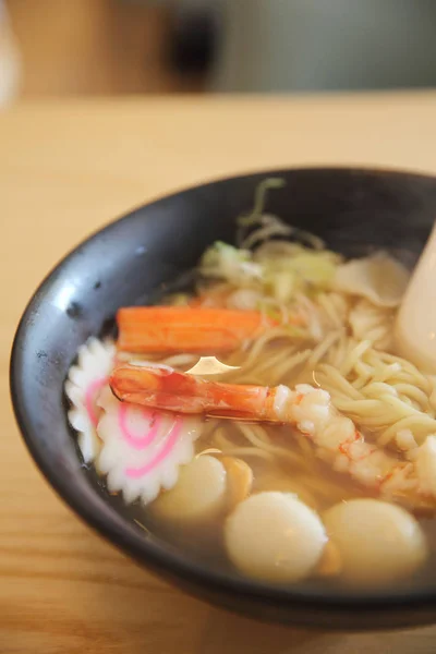 Frutos do mar ramen comida japonesa — Fotografia de Stock