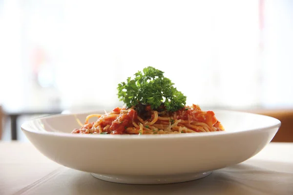 Spagetti bolognese marha szósz — Stock Fotó