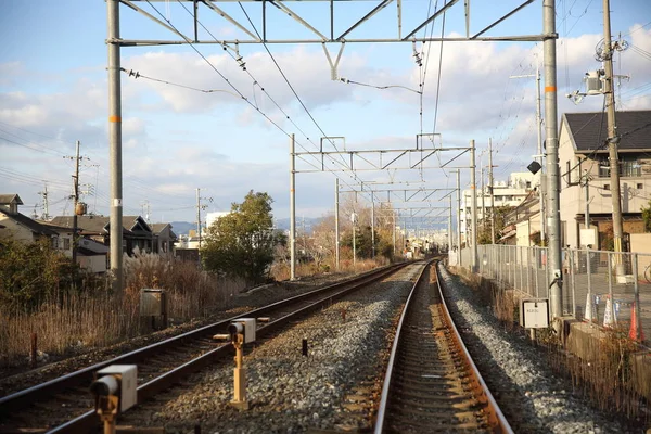 Japanska järnvägsspår — Stockfoto