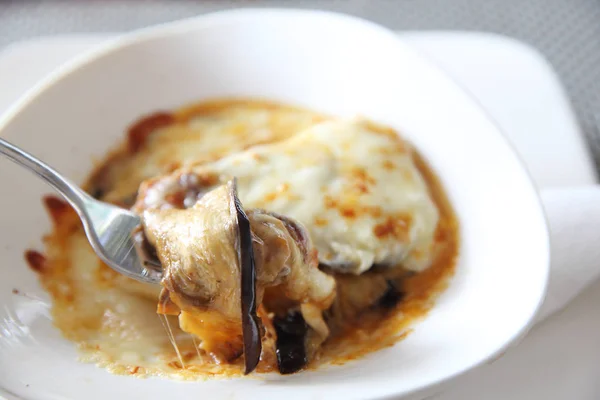 Lasanha de berinjela comida italiana — Fotografia de Stock