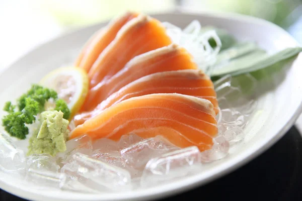 A lazac sashimi közelről — Stock Fotó