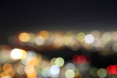 gece şehri bokeh arkaplanı