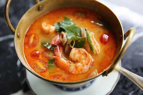 Shimp tom yum soup , Thai food — Stock Photo, Image