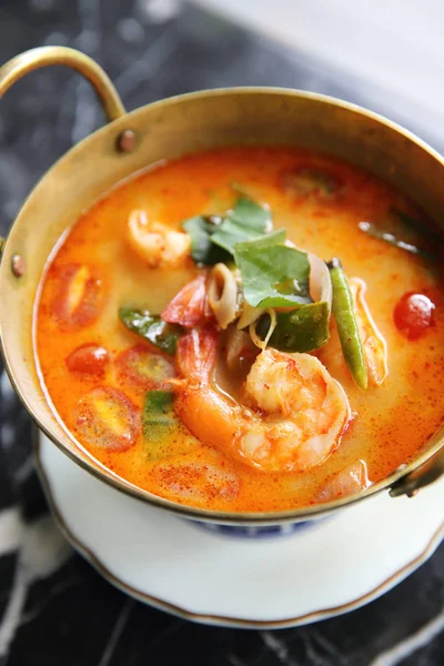 Shimp tom yum soup , Thai food — Stock Photo, Image