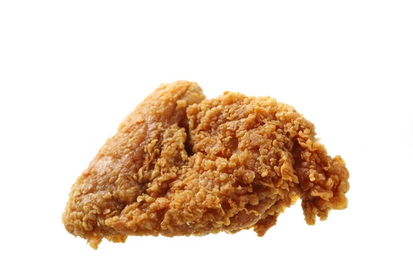 Smažené kuře izolován v bílém pozadí — Stock fotografie