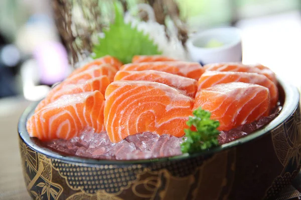 Somon sashimi în aproape — Fotografie, imagine de stoc