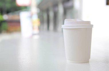 Cappuccino kahve kahve kağıt Kupası beyaz sesi coffeeshop
