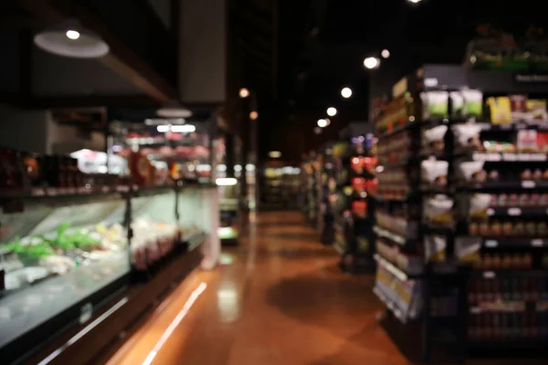 Shopping market on blur background — Stock Photo, Image