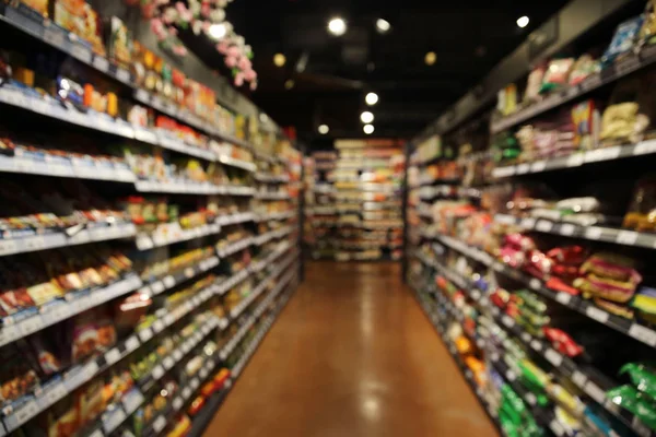 Mercado de compras en fondo borroso — Foto de Stock