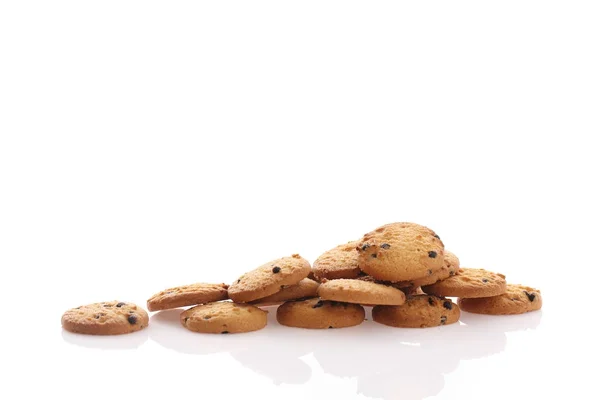 Chocolate chip cookie isolated in white background — Stock Photo, Image