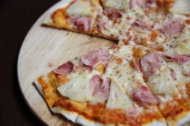 Hawaii, pizza pizza ananas ve jambon peynir ve e ile