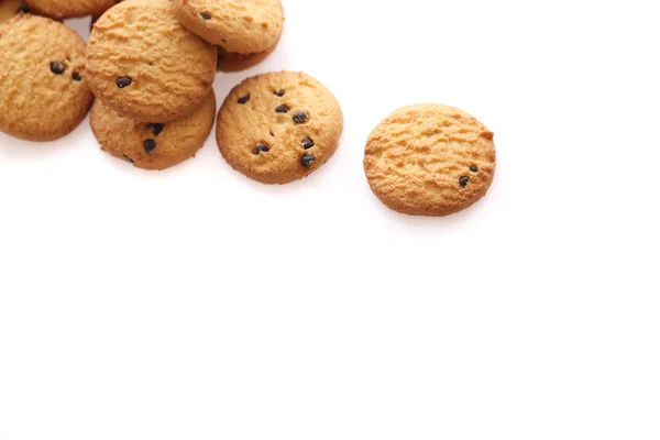 Chocolate chip cookie isolated in white background — Stock Photo, Image