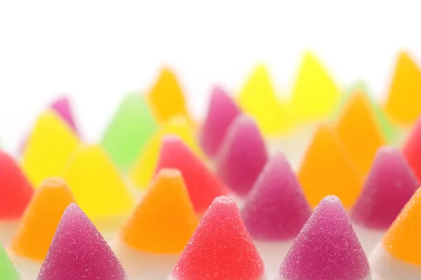 Bonbons gelée colorée isolé en fond blanc — Photo