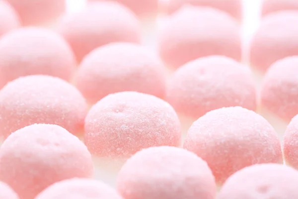 Bonbons gelée rose isolé en fond blanc — Photo