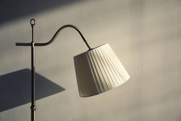 Lamp on wall background