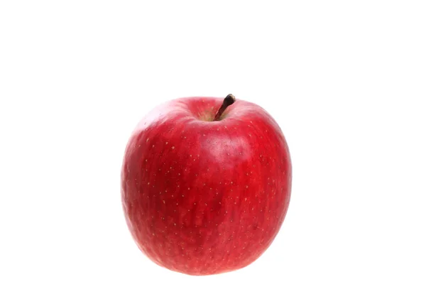 Japoński apple czerwony na białym w tle — Zdjęcie stockowe
