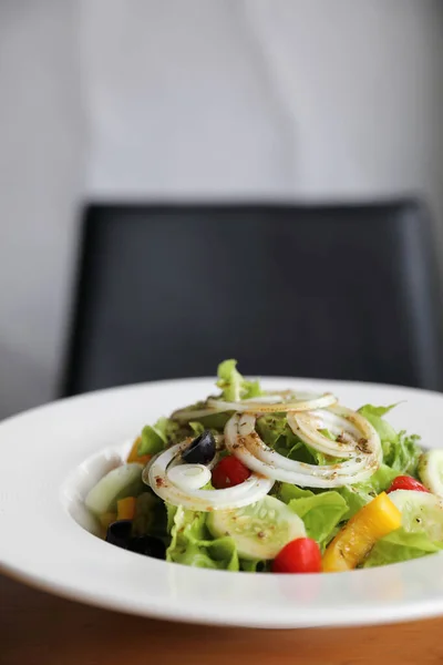 Caesar Salad on wood background — Stock Photo, Image