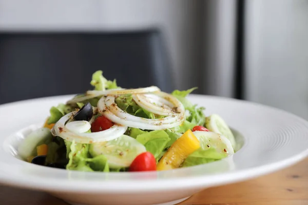 Caesar Salad on wood background — Stock Photo, Image