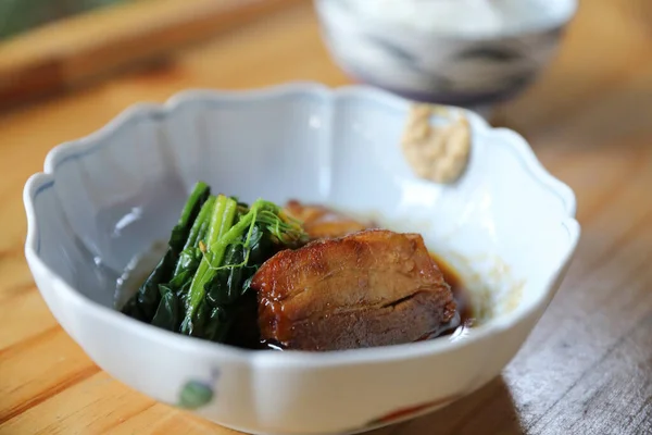 Braised Pork Belly Japanese Style — Stock Photo, Image