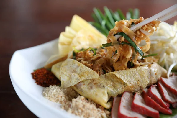 Local Thai Food Padthai Fried Noodle — Stock Photo, Image