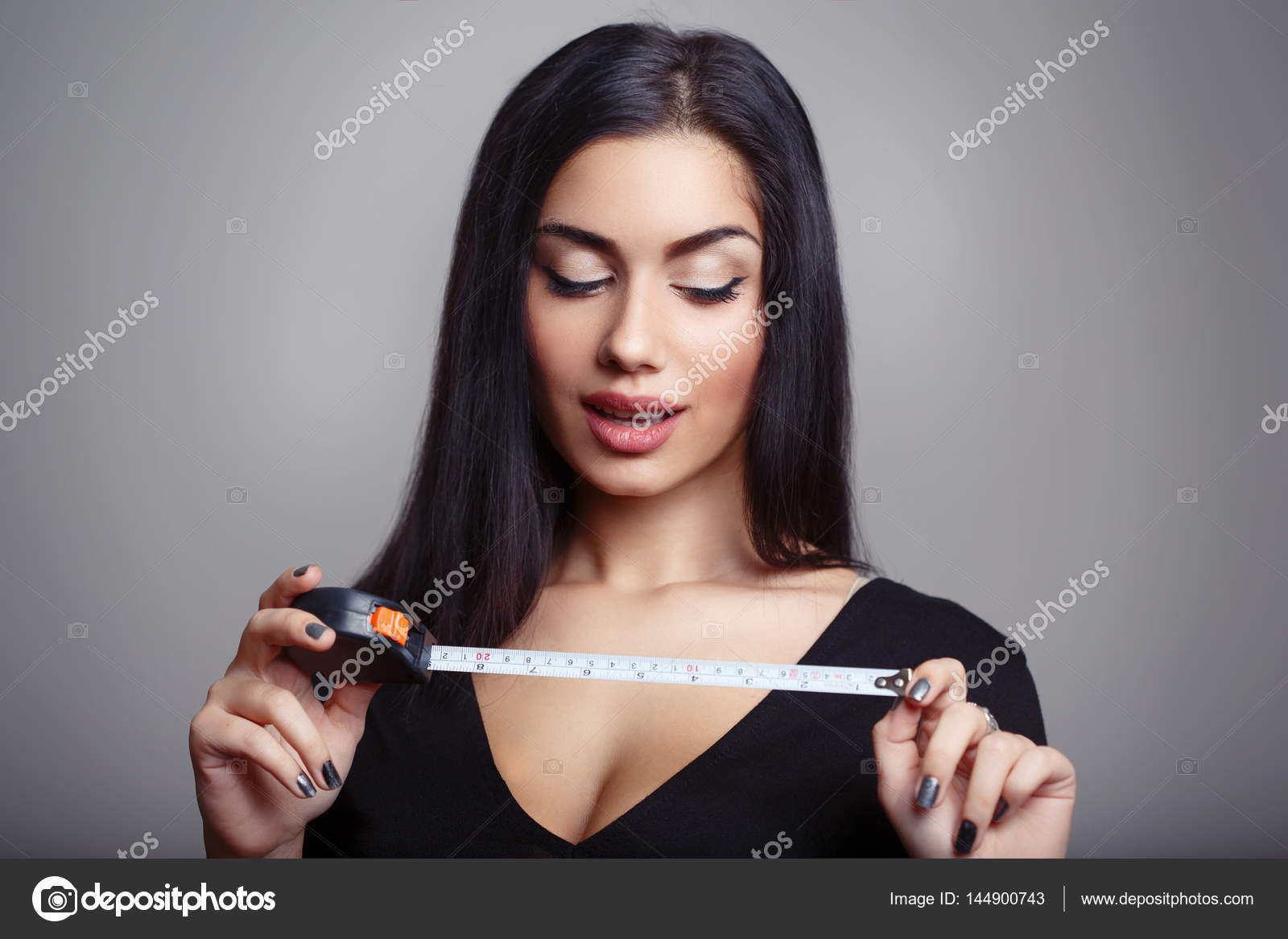 Girl Measuring Dick