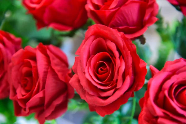 Bouquet de roses artificielles — Photo
