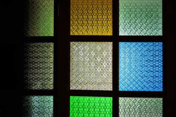 Мозаїка різнокольорових windows — стокове фото