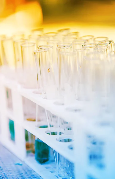 Lab Science Research Glass Items Adding Drop One Several Test — Stock Photo, Image