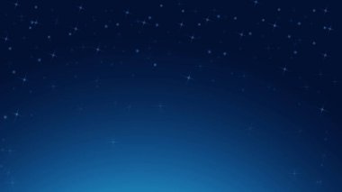 Güzel gece gökyüzü bulutlu ve aydınlık