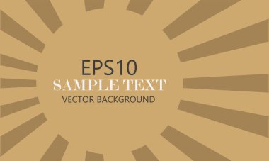 Sunlight retro wide horizontal background Celebration Vector ill