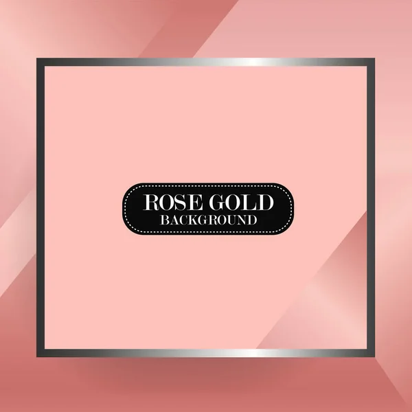 Valentine Rose Gold abstract background Premium Vector. — Stock Vector