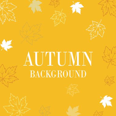 Autumn maple leaves background use for decorate, website, logo etc . vector illustration