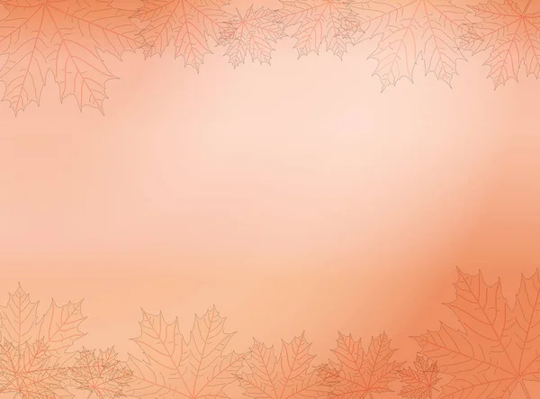 金箔やカエデの葉の抽象的な背景をバラ ベクターイラスト — ストックベクタ