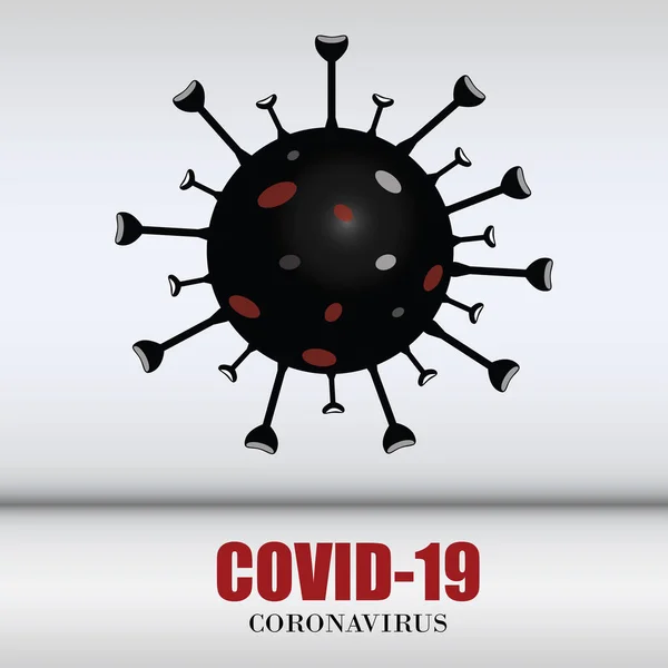 Ιός Του Coronavirus Ασθένεια Covid Λοίμωξη Ιατρική Απομονωμένη Εικονογράφηση Διανύσματος — Διανυσματικό Αρχείο
